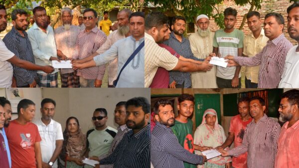 বগুড়ায় ‘আমরা বিএনপি পরিবার’ পক্ষ থেকে বৈষম্যবিরোধী আন্দোলনে নিহত ও আহতদের পরিবারকে অনুদান প্রদান