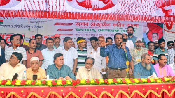 শেখ হাসিনা বাংলাদেশকে তাঁবেদার রাষ্ট্র বানিয়েছিল- ধুনটের জনসভায় বাদশা