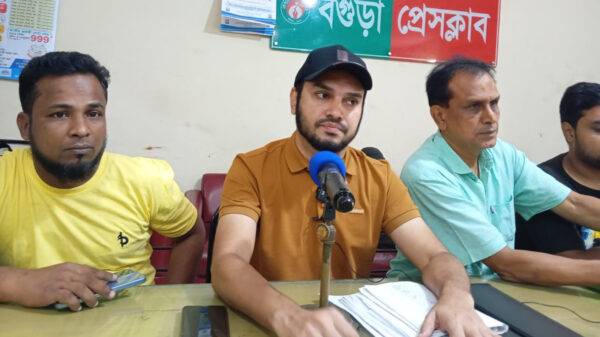 বগুড়ায় মহাস্থান টাওয়ার প্রকল্পের ভূমি মালিকের পাল্টা সাংবাদিক সম্মেলন