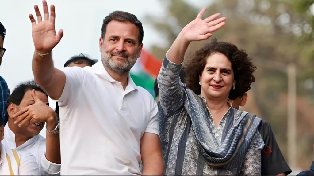 দিল্লিতে মিছিল থেকে রাহুল ও প্রিয়াঙ্কা গান্ধী আটক