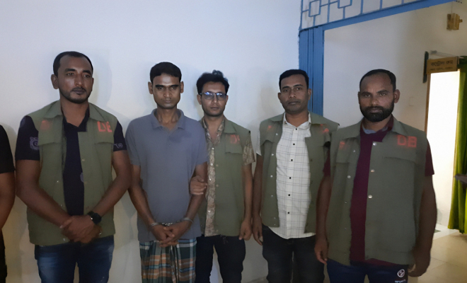 মাদক বিরোধী অভিযানে ১১৫০ পিছ ইয়াবাসহ এক ব্যক্তিকে গ্রেফতার করেছে জেলা ডিবি পুলিশ