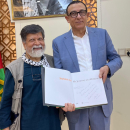 গাজা ফ্লোটিলার সদস্যদের সংবর্ধনা দিলেন ফিলিস্তিনের রাষ্ট্রদূত