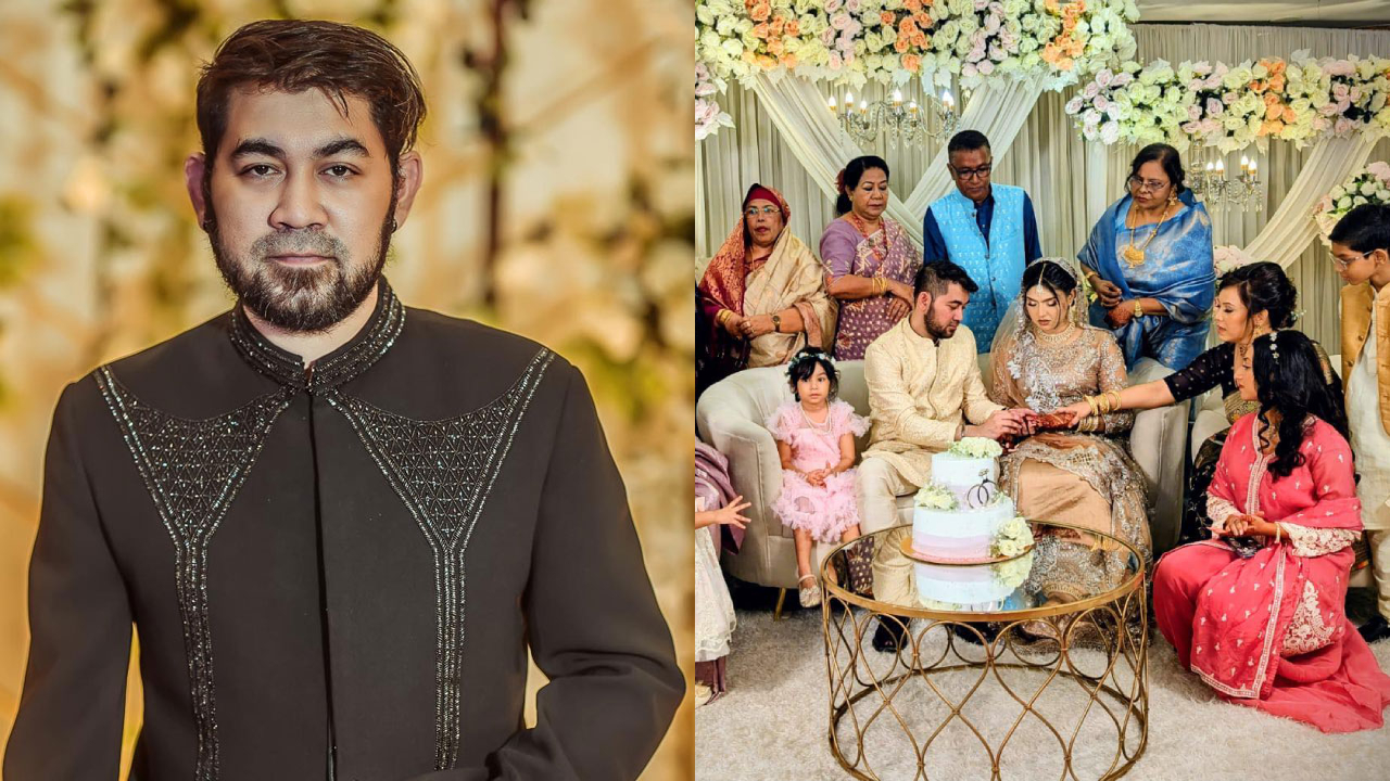 সেনা কর্মকর্তার সঙ্গে বাগদান সম্পন্ন করলেন গায়ক তানজীব সারোয়ার