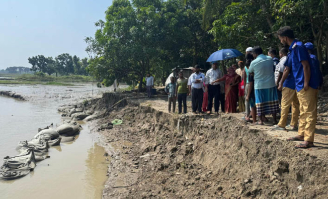 নড়াইলে নদী ভাঙ্গন রোধে অবৈধ সাকশন পদ্ধতির ড্রেজার বন্ধের নির্দেশ