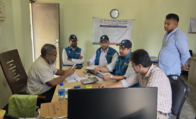 আনসার-ভিডিপি ব্যাংকে ছয়টি ভুয়া ঋণে প্রায় ৩০ লক্ষ টাকা আত্মসাৎ