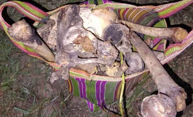 লোহাগড়ায় খাল থেকে মানুষের কঙ্কাল উদ্ধার