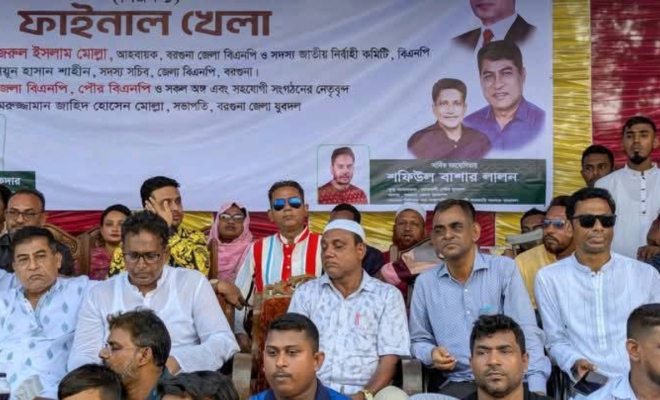 আরাফাত রহমান স্মৃতি ফুটবল টুর্নামেন্টের ফাইনালে বটতলা ফাইটার বিজয়ী