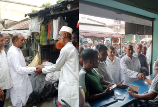 কালীগঞ্জের মালিয়াট ইউনিয়নে তারেক রহমানের ৩১ দফা বাস্তবায়নে হামিদুল ইসলাম হামিদের লিফলেট বিতরণ ও গণসংযোগ