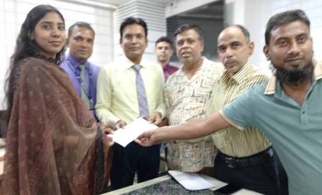 লোহাগড়ায় যমুনা ব্যাংক ফাউন্ডেশন এর বৃত্তি প্রদান