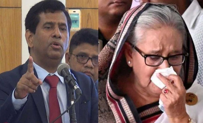 পিলখানা থেকে রেললাইন-ভয়াবহ হত্যাকাণ্ডের নির্দেশদাতা শেখ হাসিনা: চিফ প্রসিকিউটর